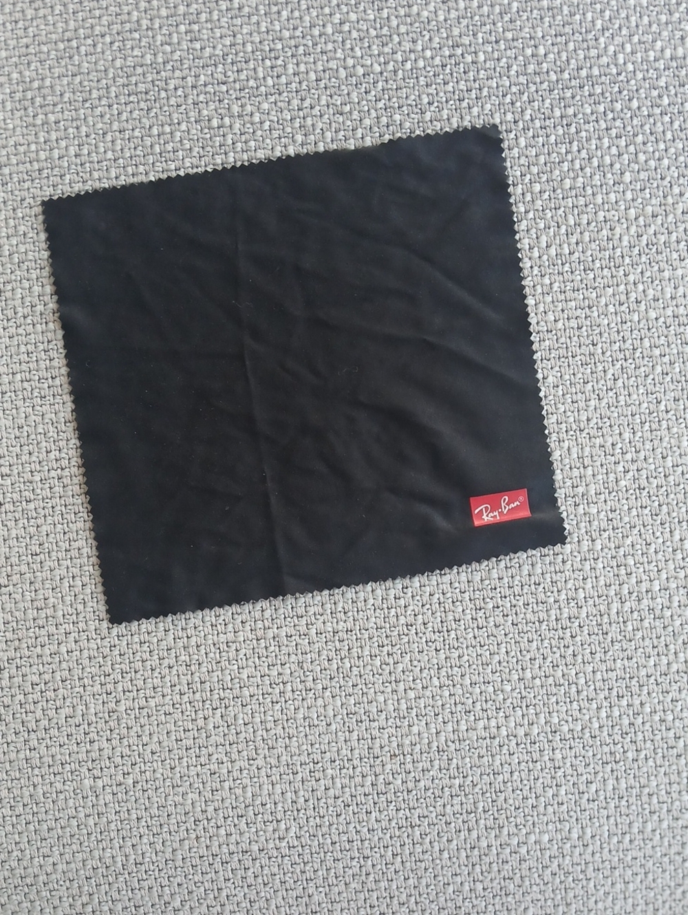 Ray-Ban Black Microfiber Cleaning Cloth for Eyewear